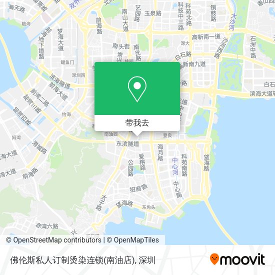 佛伦斯私人订制烫染连锁(南油店)地图