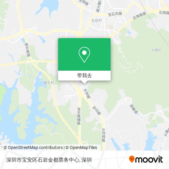 深圳市宝安区石岩金都票务中心地图