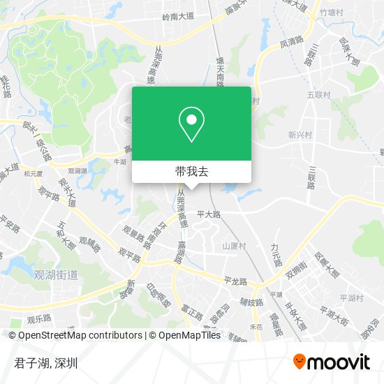 君子湖地图