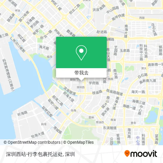 深圳西站-行李包裹托运处地图