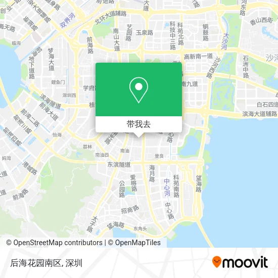 后海花园南区地图