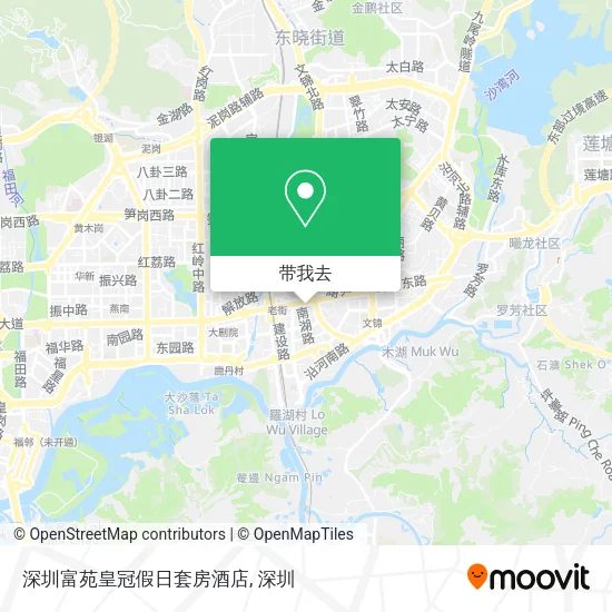 深圳富苑皇冠假日套房酒店地图