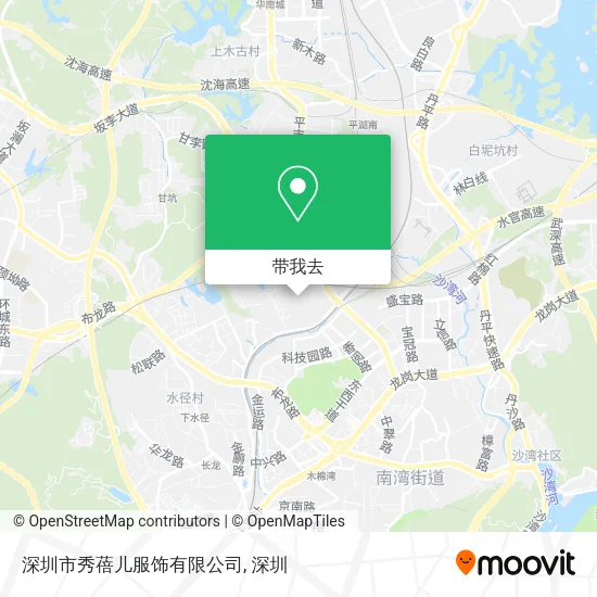 深圳市秀蓓儿服饰有限公司地图