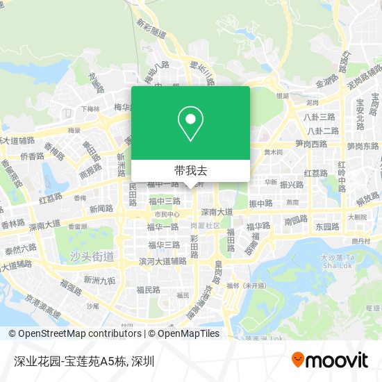 深业花园-宝莲苑A5栋地图
