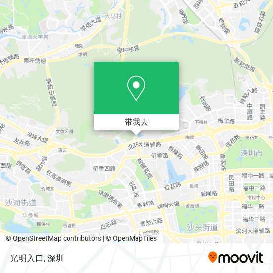 光明入口地图