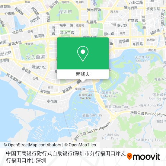 中国工商银行附行式自助银行(深圳市分行福田口岸支行福田口岸)地图