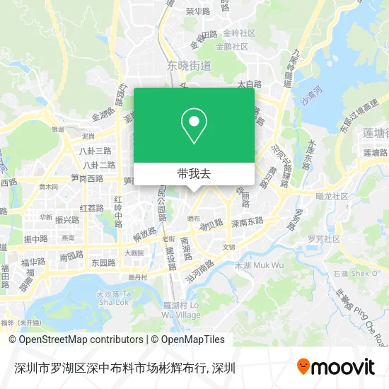 深圳市罗湖区深中布料市场彬辉布行地图