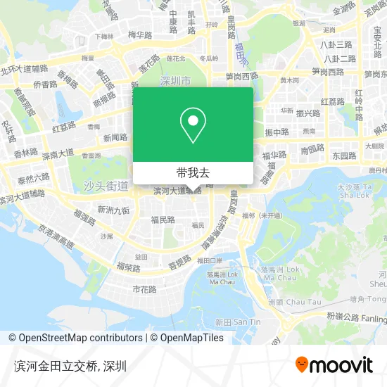 滨河金田立交桥地图