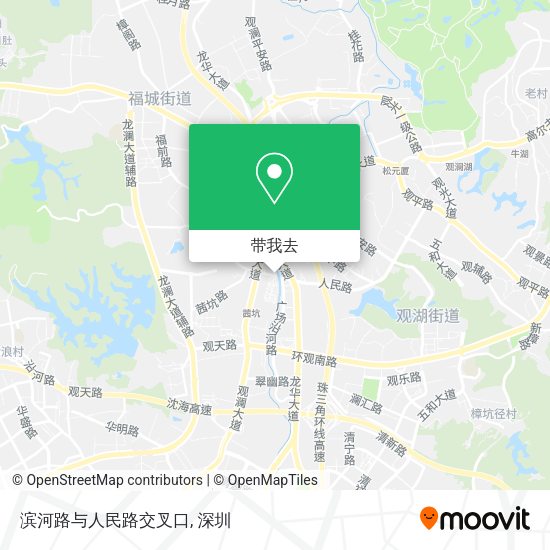 滨河路与人民路交叉口地图