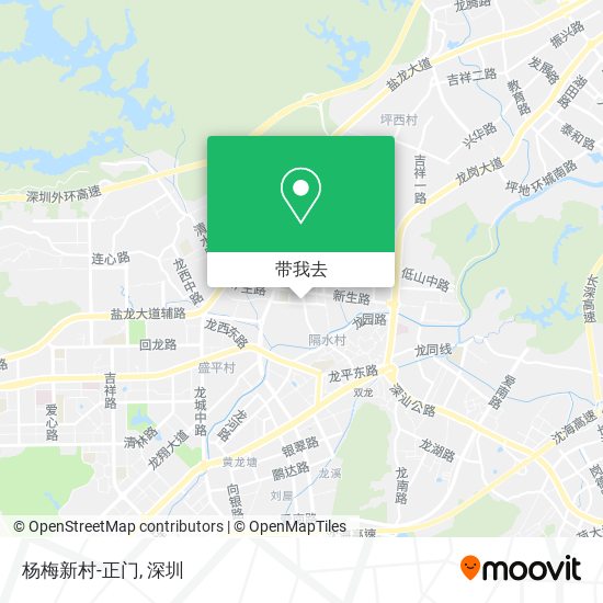 杨梅新村-正门地图