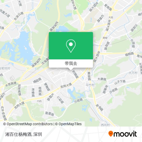 湘百仕杨梅酒地图