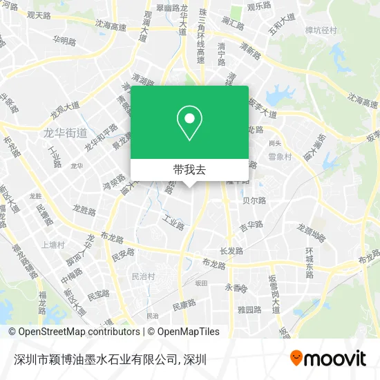 深圳市颖博油墨水石业有限公司地图