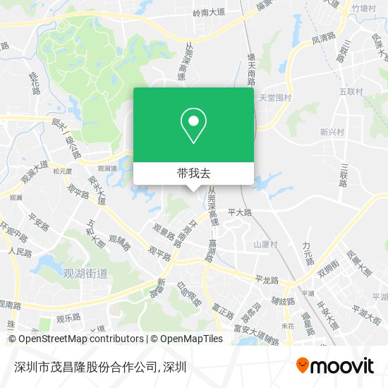 深圳市茂昌隆股份合作公司地图