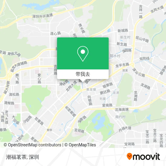 潮福茗茶地图