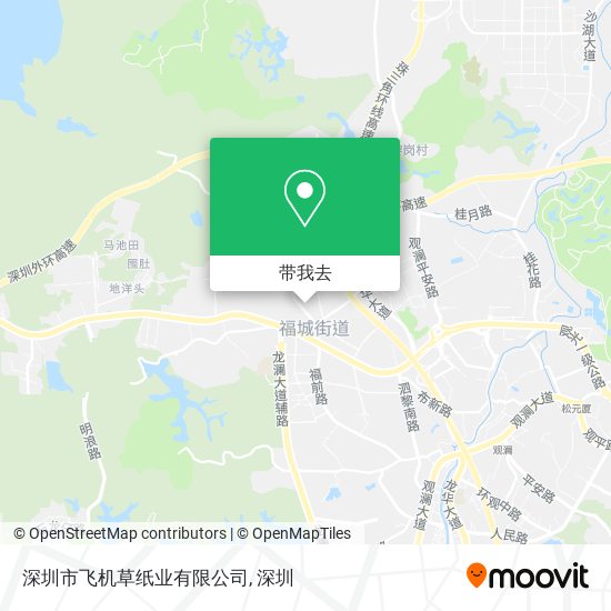 深圳市飞机草纸业有限公司地图