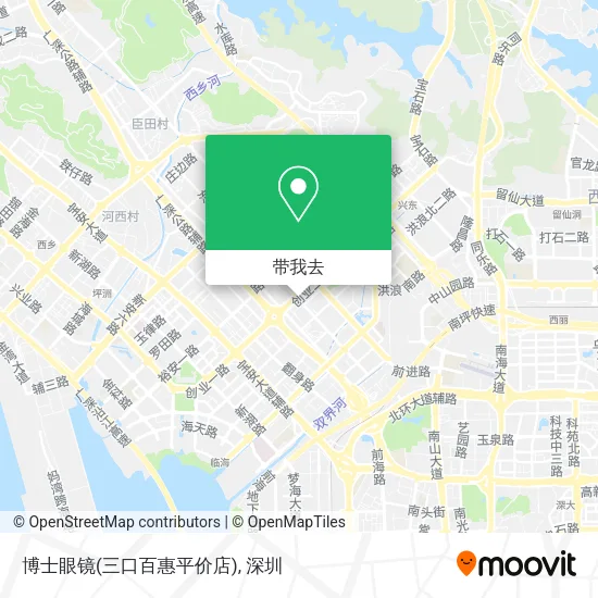 博士眼镜(三口百惠平价店)地图