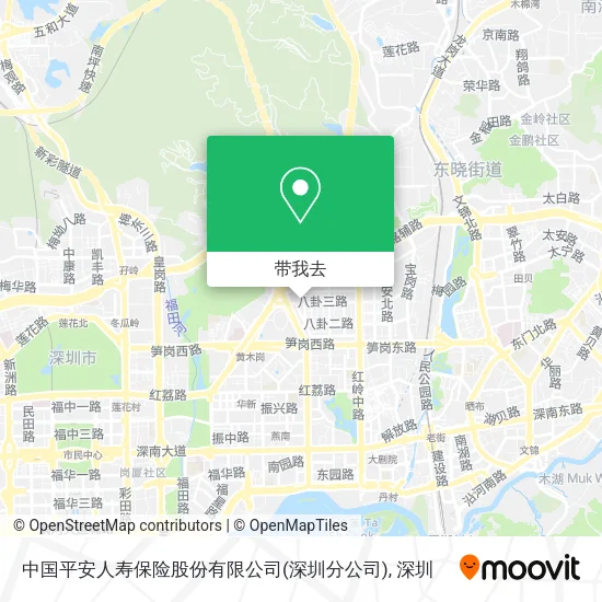 中国平安人寿保险股份有限公司(深圳分公司)地图