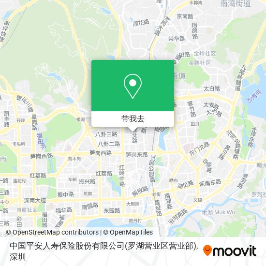 中国平安人寿保险股份有限公司(罗湖营业区营业部)地图