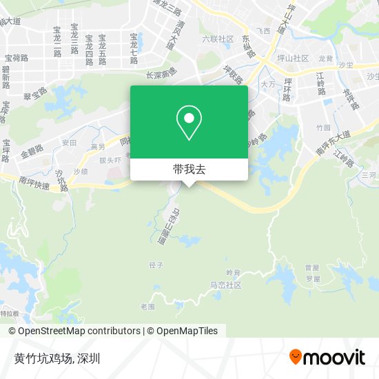 黄竹坑鸡场地图