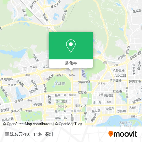 翡翠名园-10、11栋地图