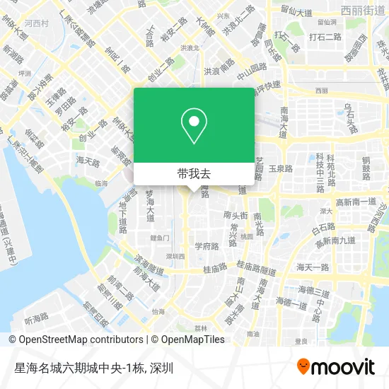 星海名城六期城中央-1栋地图