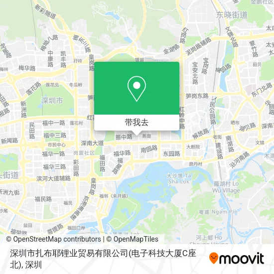 深圳市扎布耶锂业贸易有限公司(电子科技大厦C座北)地图