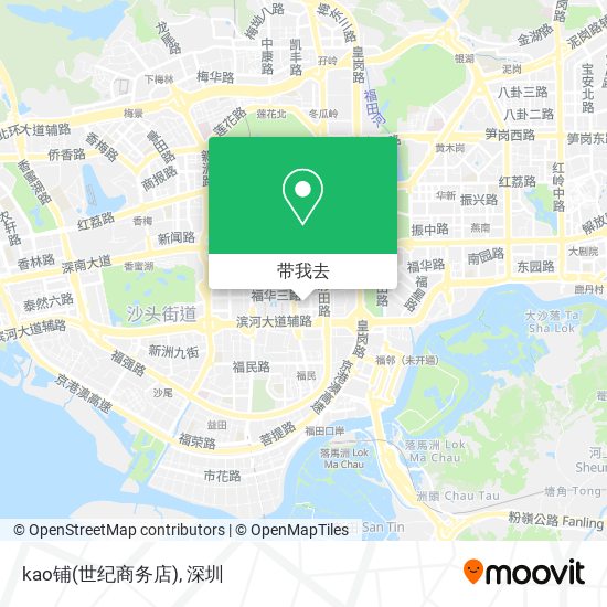 kao铺(世纪商务店)地图