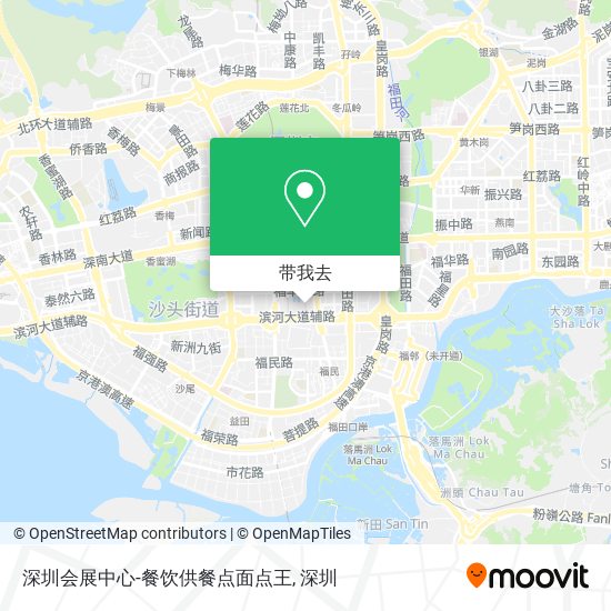 深圳会展中心-餐饮供餐点面点王地图