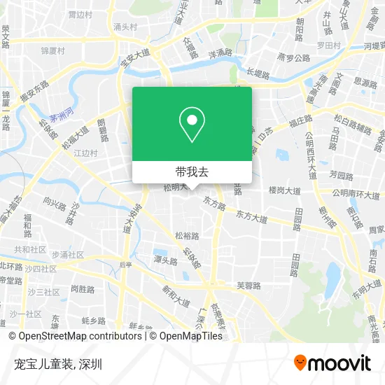宠宝儿童装地图