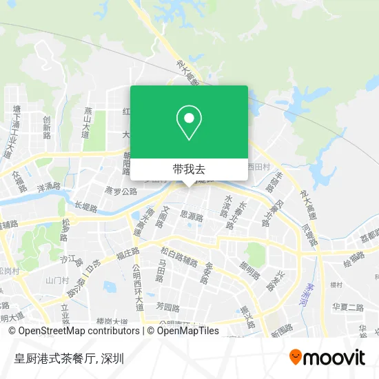 皇厨港式茶餐厅地图