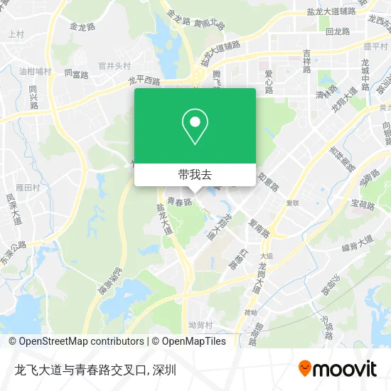 龙飞大道与青春路交叉口地图