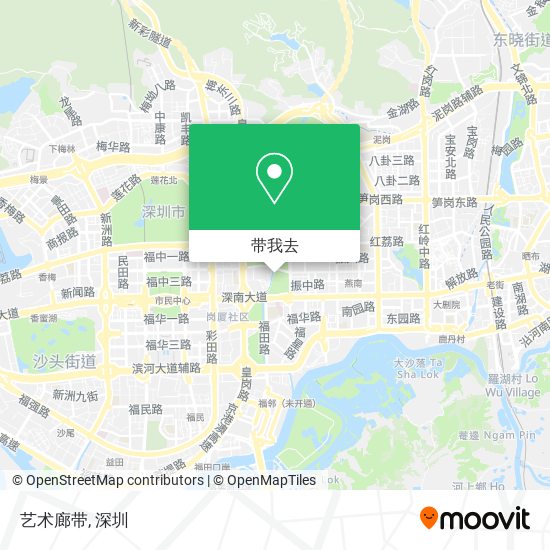 艺术廊带地图