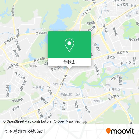 红色总部办公楼地图