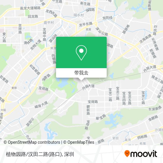 植物园路/汉田二路(路口)地图
