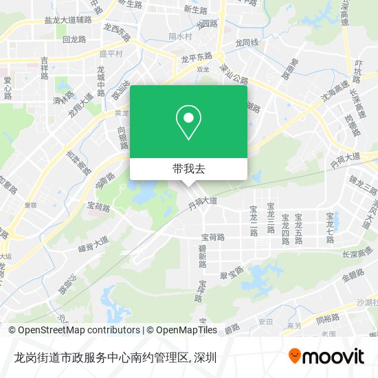 龙岗街道市政服务中心南约管理区地图