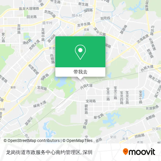 龙岗街道市政服务中心南约管理区地图