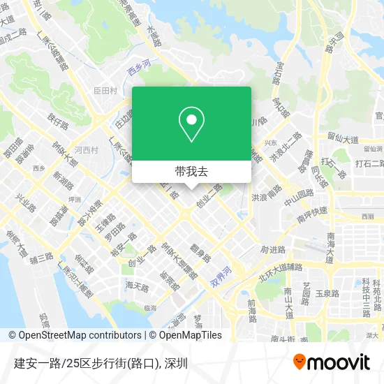 建安一路/25区步行街(路口)地图