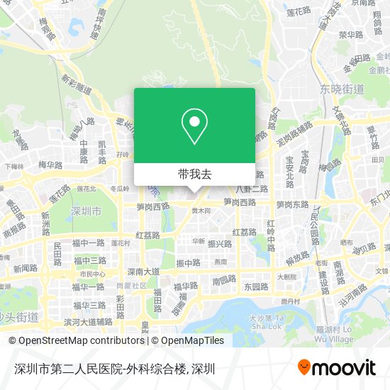 深圳市第二人民医院-外科综合楼地图