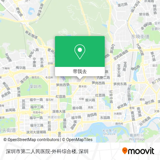 深圳市第二人民医院-外科综合楼地图