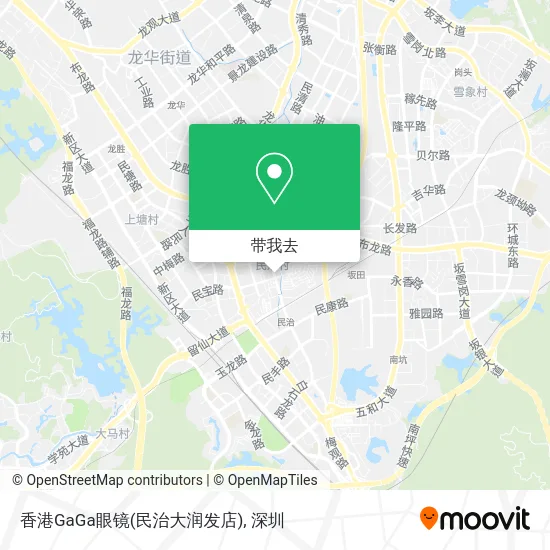 香港GaGa眼镜(民治大润发店)地图
