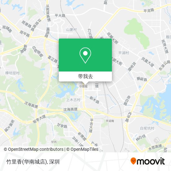 竹里香(华南城店)地图