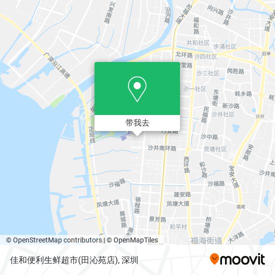 佳和便利生鲜超市(田沁苑店)地图