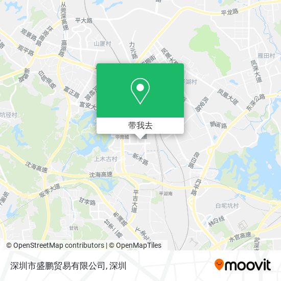 深圳市盛鹏贸易有限公司地图