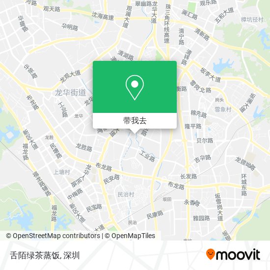 舌陌绿茶蒸饭地图