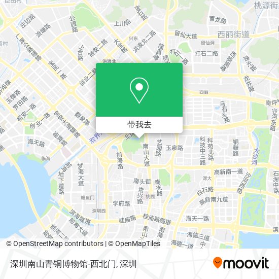 深圳南山青铜博物馆-西北门地图