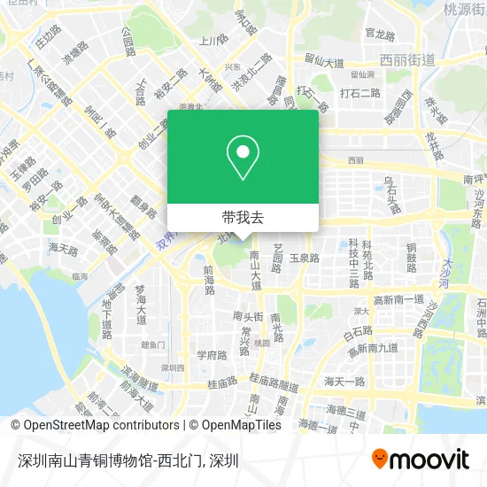 深圳南山青铜博物馆-西北门地图