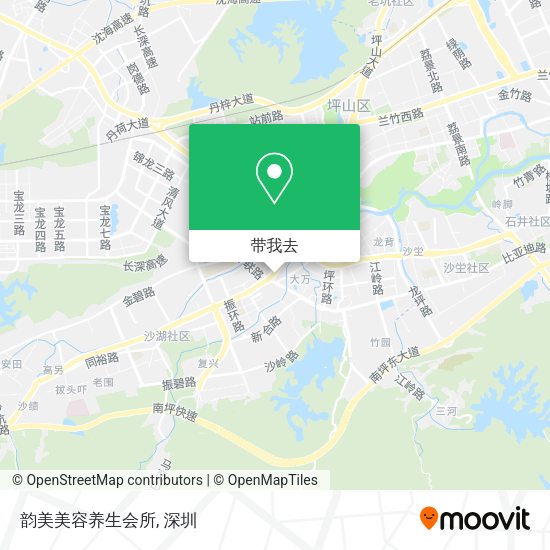 韵美美容养生会所地图