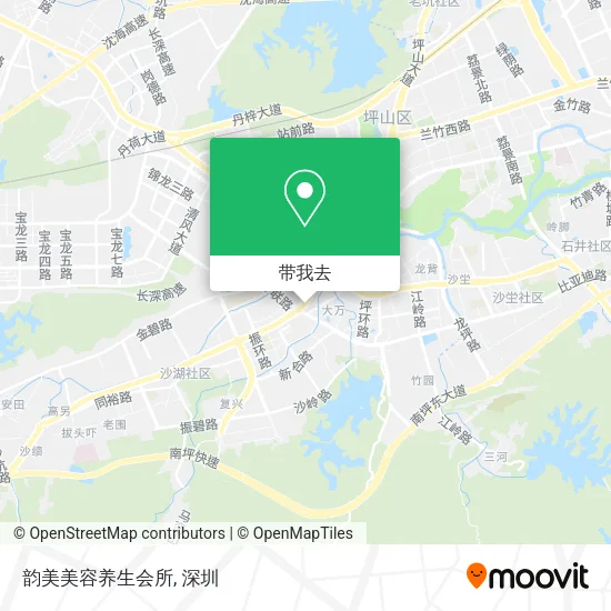 韵美美容养生会所地图
