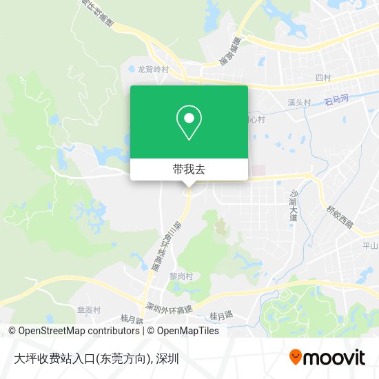 大坪收费站入口(东莞方向)地图