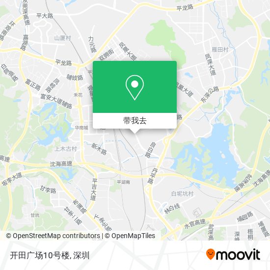 开田广场10号楼地图